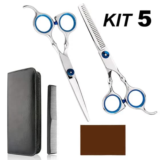 Kit 2/3 Tesoura De Cabeleireiro Profissional De Aço Inoxidável Corte Ferramentas De Estilo