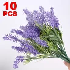 Kit 10 Ramos Flores Lavanda Para Arranjos Artificiais Buquê Decoração