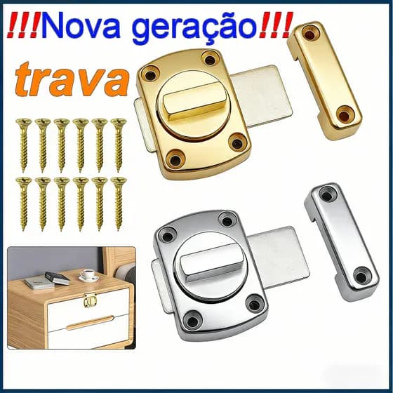 anti-roubo da fechadura da porta de aço inoxidável da fechadura de segurança instalação fácil