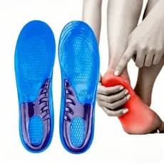 Palmilha Ortopédica Gel de Silicone para Dores nos Pés Anti Impacto para Sapato