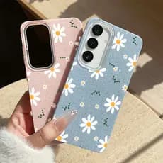 Capa De Flores Silvestres Capinha Para Samsung Galaxy A16 S25 S26 A03 A05 A15 A32 A34 A36 A56 S20 S21 S23 S34 FE ULTRA G