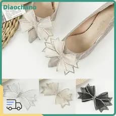 DIAOCBR 1 Peça De Decoração De Sapatos Femininos , Acessórios De Fivela Com Design De Laço De Strass , Bolsas/Roupas/DIY