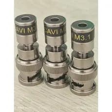 KIT 05 CONECTORES DE COMPRESSÃO BNC HD 4019 DE  PARA CABOS  5MM