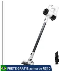 COIBEU Aspirador de Pó Sem Fio 120W Escova Elétrica LED Bateria 2000mAh 2 Velocidades