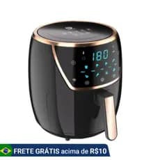COIBEU Fritadeira Elétrica sem Óleo 5L Air Fryer Botão 1500Watts Preto 127V/220V