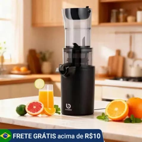 COIBEU Espremedor de frutas de grande calibre, doméstico, frutas, vegetais, separação de suco