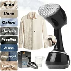 Passadeira A Vapor Portátil Vaporizador Ferro Luxo 127V roupas estofados e cortinas sem amassados