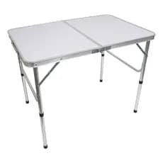Mesa De Camping Praia Dobrável 90x60 Em Alumínio