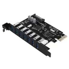 (Open Box) - Placa PCI-e Express de 7 portas USB 3.0 - PVU3-7U-V1 - Orico