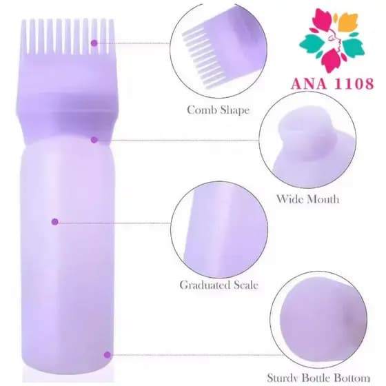ANA1108 Pente Frasco Aplicador De Tintura P/ Cabelo COR aleatório 312630
