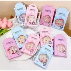 KIT 24 Unhas Postiça Infantil Para Crianças Kids