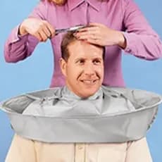 Capa de Corte de Cabelo Barbeiro - Cape Adulto Curto Salão de Beleza