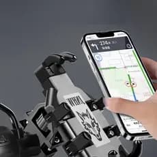 Aranha de Celular para Motocicleta - Suporte Universal Fixação Anti-Queda