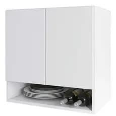 Armário Organizador Aéreo Dispensa 60cm 2 Portas Ajl Store