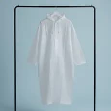 Capa de Chuva EVA Transparente para Adulto com Botões – Proteção Confiável contra a Chuva