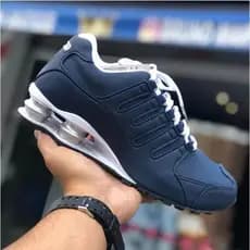 TÊNIS 4 MLS ESPORTIVO MOLAS CONFORTAVEL  AZUL MARINHO E BRANCO
