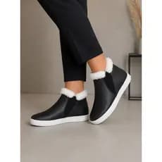 Bota Feminina Pelinho Com Elástico Inverno Confortável Casual 26 ao 39