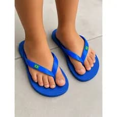 Chinelo Infantil Correia Tradicional Confortável Casual Menino Menina Brasil