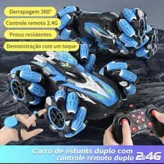 Carro de brinquedo de acrobacias recarregável de dupla face  de controle remoto de carro de acrobacias de 360 graus