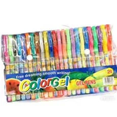 Conjunto de canetas de flash, caneta fluorescente brilhante, caneta colorida para crianças, caneta de grafite colorida