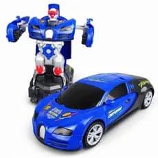 Garoto de brinquedo de quebra-cabeça de robô de carro de deformação elétrica infantil