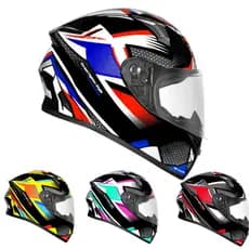 Capacete Ebf Xtroy FF526 Rage Preto Fechado Narigueira Moto