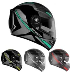 Capacete Ebf Xtroy Drone Óculos Interno Moto Preto Narigueira