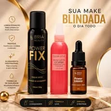 Kit Pele Blindada Blindagem De Maquiagem 3 em 1 + Fixador De Maquiagem E Ou Bruma Hidratante Primer