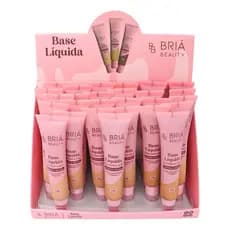 Base Líquida Matte Briá Beauty BB0010 Alta Cobertura Cores Clara Média Escura