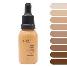 Base Fluida Briá Beauty 30ml Efeito Natural Leve Com Niacinamida