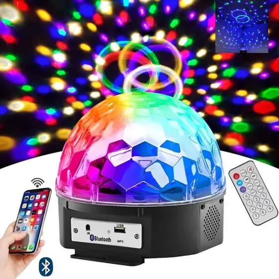 Bola Maluca Led Globo De Luz Colorida 50W Rgb Cristal ML-7001