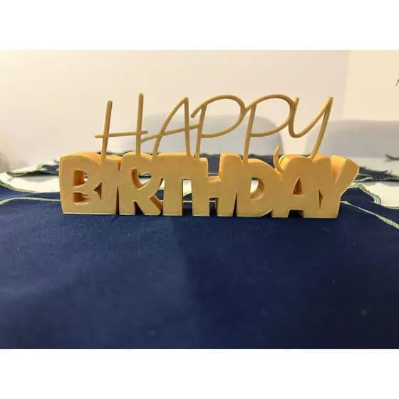 Enfeite de Mesa Happy Birthday com Suporte para Balão – Centro de Mesa Decoração de Festa Aniversário