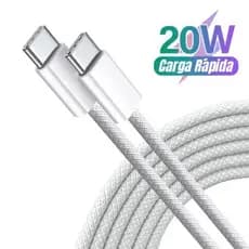 Cabo tipo C tipo C Compatival com  Samsung original Carregamento Rápido 20W Nylon Trançado