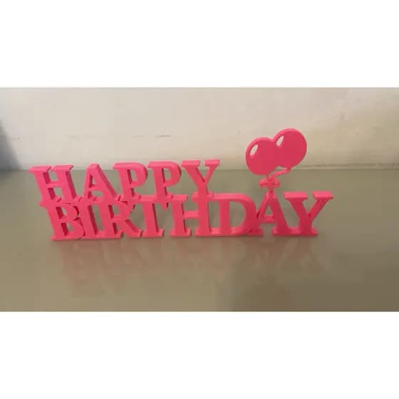 Letreiro Happy Birthday To You Mesa Decoração Festa Luxo 20