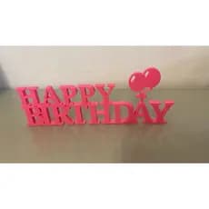 Letreiro Happy Birthday To You Mesa Decoração Festa Luxo 20