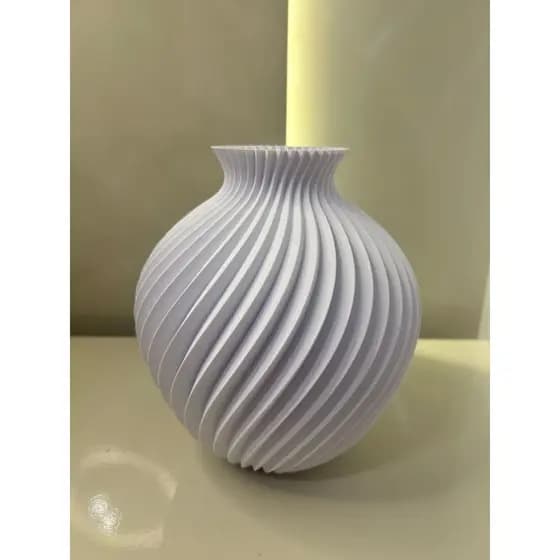 Vaso Decorativo Abstract Spiral 3D – Luxo e Sofisticação