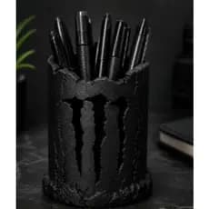 Porta Canetas Monster Organizador De Mesa Geek Impressão 3D PLA