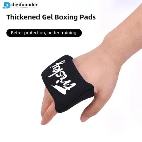DFR 1 Par De Almofadas De Mão Em Gel De Boxe Espessadas Protegem O Pico Do Punho Usado Com Alça Proteger Osso Conjunta A