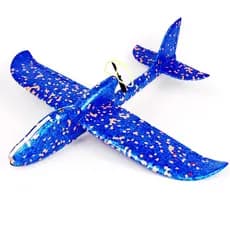 Brinquedo de Avião de Espuma Elétrico, Avião Planador com Carregamento USB e Luzes LED, Modelo de Avião de Espuma e Brin
