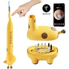 Limpador De Ouvido Visual Inteligente Bebird D3 Pro Kids-Otoscópio De Câmera HD De 8.0 Mp Para Remoção Segura De Cera