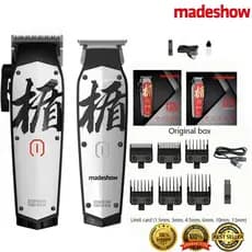 Conjunto De Ferramentas De Cabeleireiro Profissional Madeshow M10 + M11 (Cortador Elétrico Lavável)