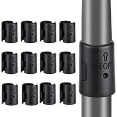 24 Peças (12 Pares) de Clipes para Prateleiras de Arame para Postes de 3/4" - Peças de Reposição para Prateleiras de Ara