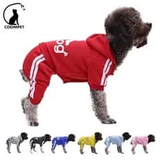Roupa para Cães, Moletom com Capuz, Macacão de Inverno para Cães, Casaco para Gatos de Estimação TMUH