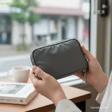 Bolsa para Passaporte BNARDO, Carteira de Viagem em Nylon de Cor Sólida, Suporte Portátil RQCP