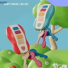 [AGBR] Chave De Carro Musical Brinquedos Para Bebês Finja Brincar Com Simulada Vozes Remotas Inteligentes Educativos Cri
