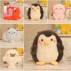 Travesseiro De Pelúcia , Boneca Companheiro De 22 Cm , Brinquedo Animal Marinho