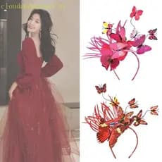 CLO Boho Para Asas Borboleta Argola Cabelo Faixa Cabeça Adereços Fotográficos Casamento Ele