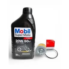 Troca de Óleo Mobil 20W50 + Filtro de Oleo –  Cbx Twister  Falcon  Tornado  Sahara