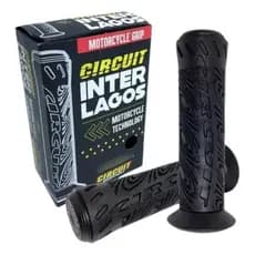 Manopla Circuit Interlagos Universal Preto Moto