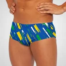 Uau Praia Sunga para natação Masculina Lateral Média Lycra Beach com Cordão Interno Conforto Praia Piscina VERÃO 2026
